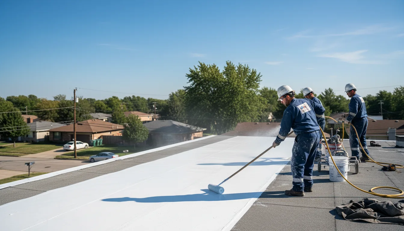 Commercial roof coating in Woodlawn, TN near me